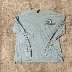 Steel Pony Saloon Anvil Light Gray Long Sleeve Men's Tee